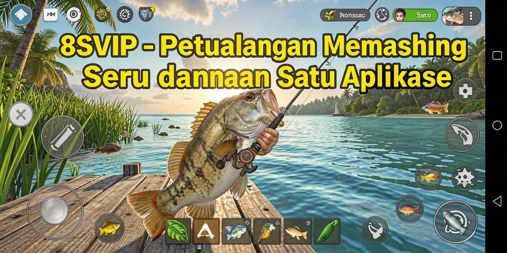 Screenshot gameplay 8SVIP menampilkan aksi seru dalam memancing.