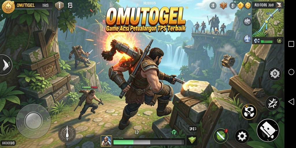 Screenshot dari gameplay seru OMUTOGEL dalam mode TPS.