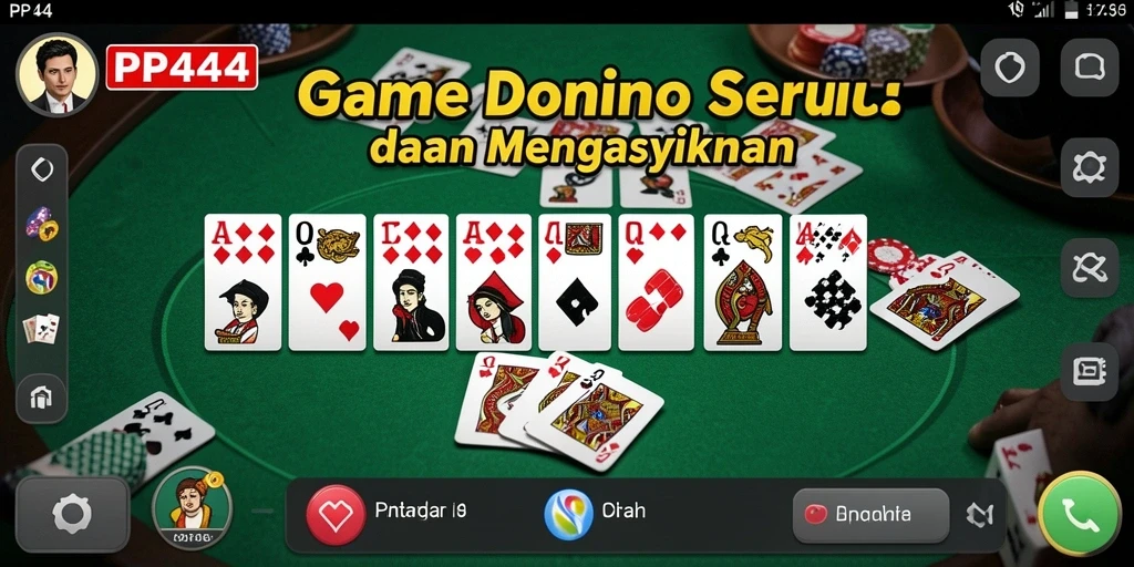 Tampilan menarik dari gameplay Domino di PP444