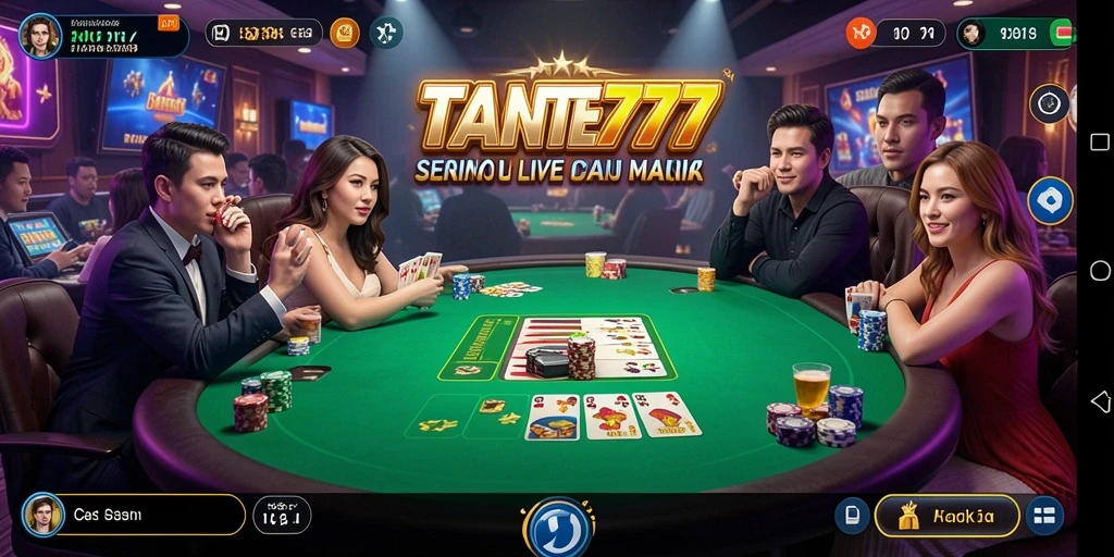 Tampilan gameplay Live Casino di TANTE777 yang seru dan interaktif.